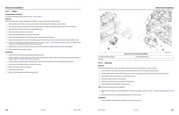 JLG Boom Lifts 400SC 460SJC Service Maintenance Manual 31222358 2023 PVC 2307 1