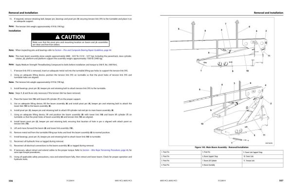 JLG Boom Lifts 600S HC3 660SJ HC3 Service Maintenance Manual 31220614 2023 PVC 2207 1