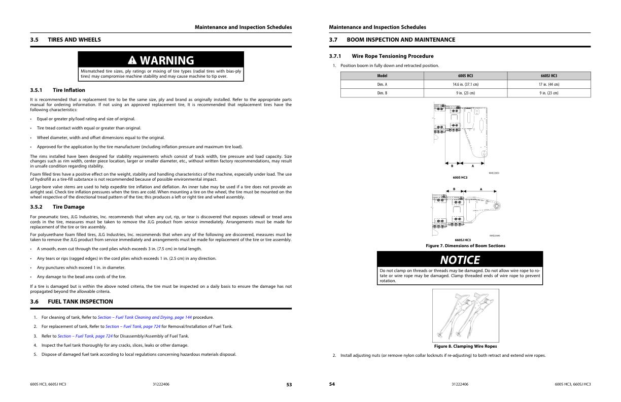 JLG Boom Lifts 600S HC3 660SJ HC3 Service Maintenance Manual 31222406 2023 PVC 2307 1