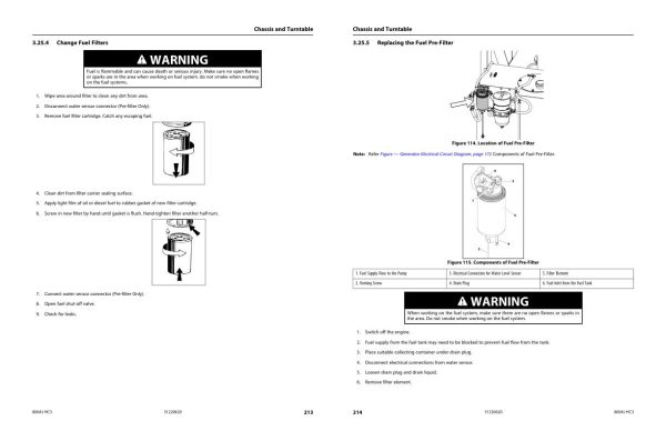 JLG Boom Lifts 800AJ HC3 Service Maintenance Manual 31220620 2022 PVC 2207 1