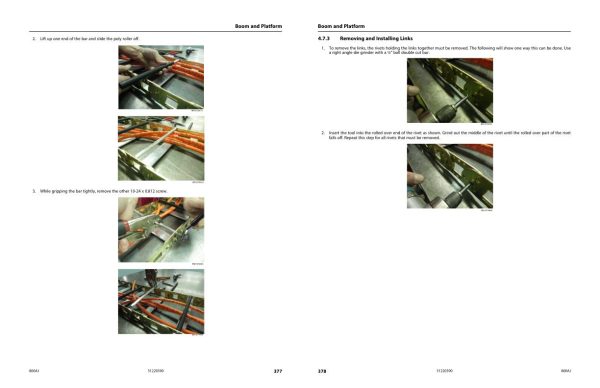 JLG Boom Lifts 800AJ Service Maintenance Manual 31220390 2022 PVC 2207 2