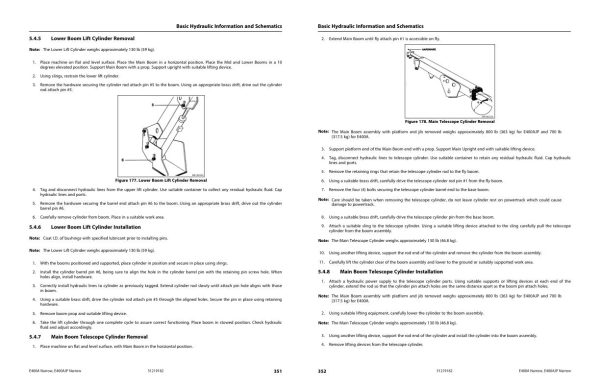 JLG Boom Lifts E400AJPnarrow E400Anarrow Service Maintenance Manual 31219182 2022 PVC 2201 1
