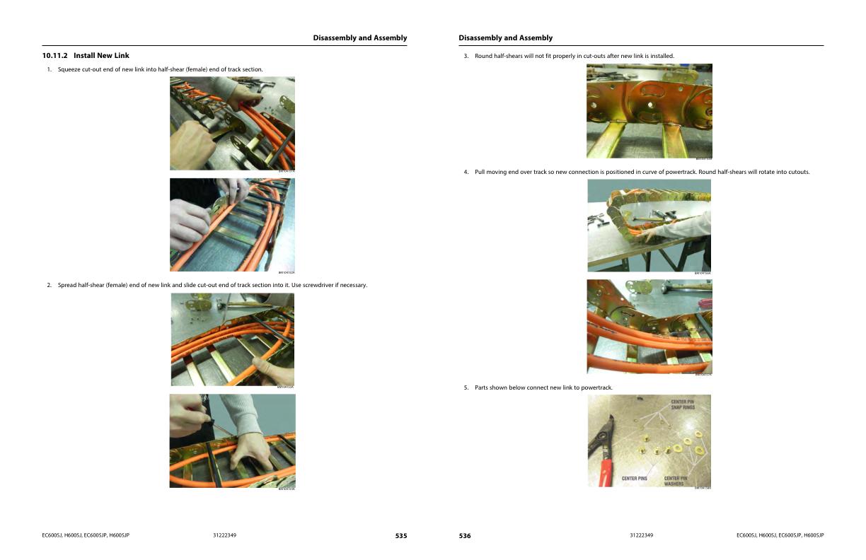 JLG Boom Lifts EC600SJ EC600SJP H600SJ H600SJP Service Maintenance Manual 31222349 2023 PVC 2307 1