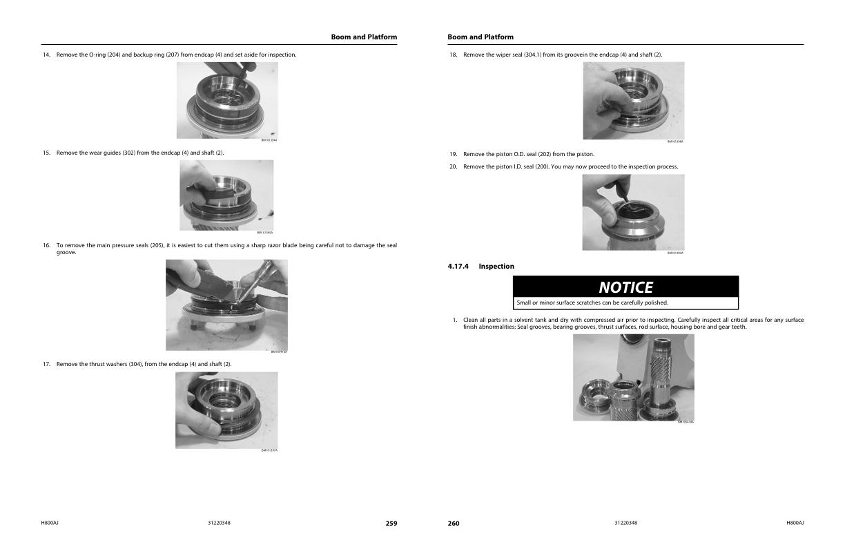 JLG Boom Lifts H800AJ Service Maintenance Manual 31220348 2022 PVC 2207 1