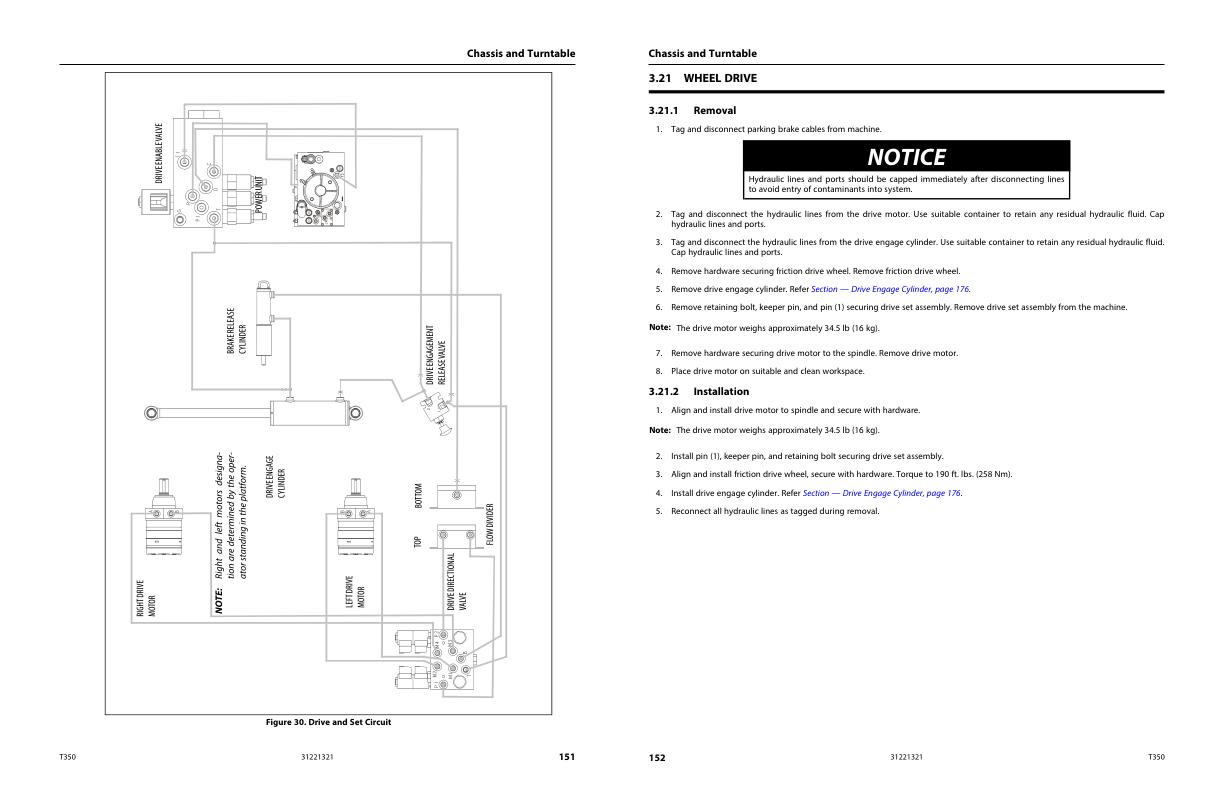 JLG Boom Lifts T350 Service Maintenance Manual 31221321 2023 PVC 2201 1