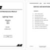 JLG Light Towers LED 6 and LED 8 Service Maintenance Manual 1001309416 2023