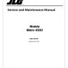 JLG Light Towers Metro 4000 Service Maintenance Manual 1001310757 2022