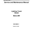 JLG Light Towers Metro MH Service Maintenance Manual 1001309811 2023