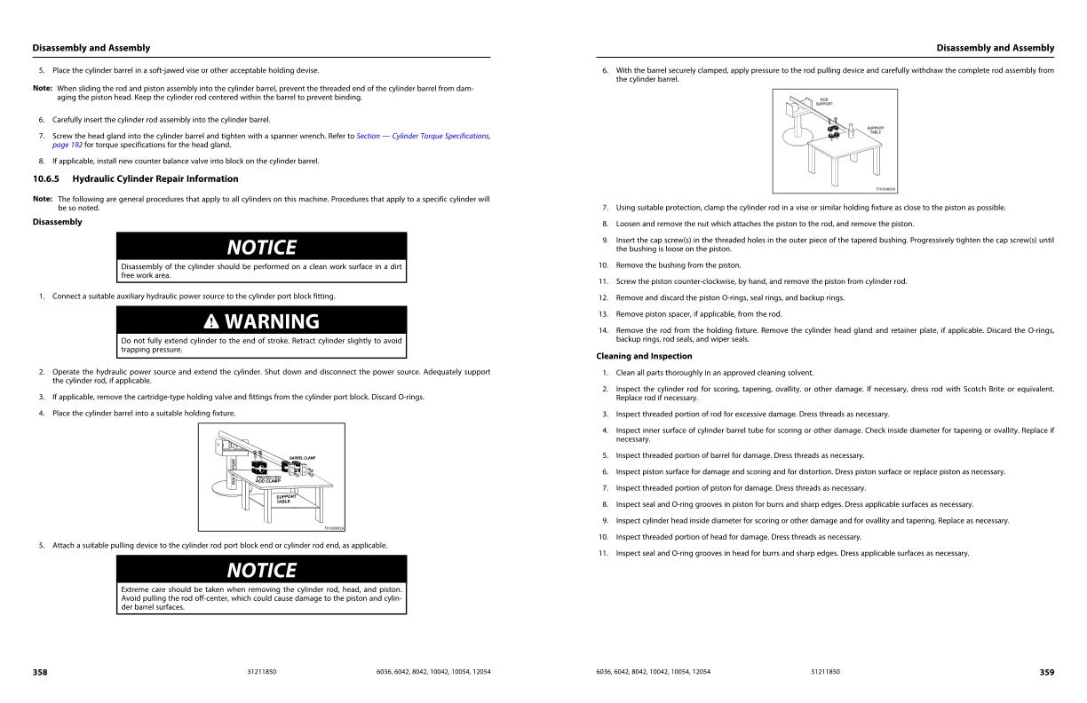 JLG SKYTRAK Telehandlers 10042 10054 12054 6036 6042 8042 Service Maintenance Manual 31211850 2022 PVC 2205 2