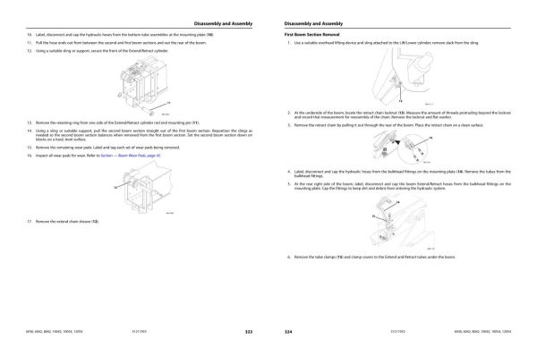 JLG SKYTRAK Telehandlers 10042 10054 12054 6036 6042 8042 Service Maintenance Manual 31211953 2023 PVC 2211 2