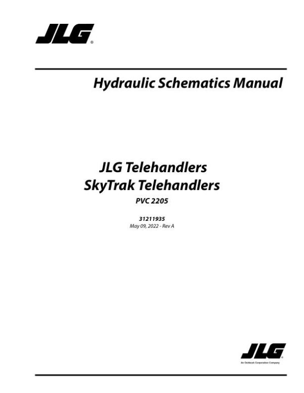 JLG SKYTRAK Telehandlers 10042 to G5 18A Hydraulic Schematic 31211935 2022 PVC 2205 1