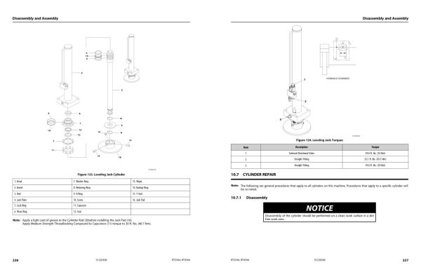 JLG Scissor Lifts RT3394 RT4394 Service Maintenance Manual 31220300 2023 PVC 2204 1