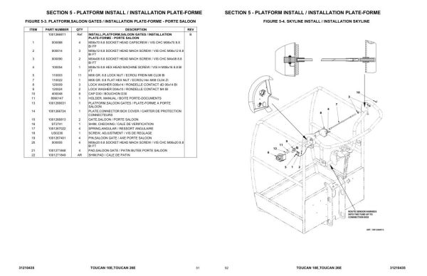 JLG TOUCAN Vertical Lifts 10E 26E Parts Manual 31210435 2023 PVC 2201 1