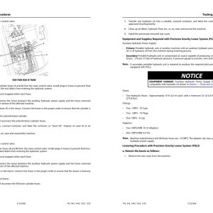 JLG Telehandlers 1043 1055 1255 742 943 Service Maintenance Manual 31222466 2023 PVC 2311 1
