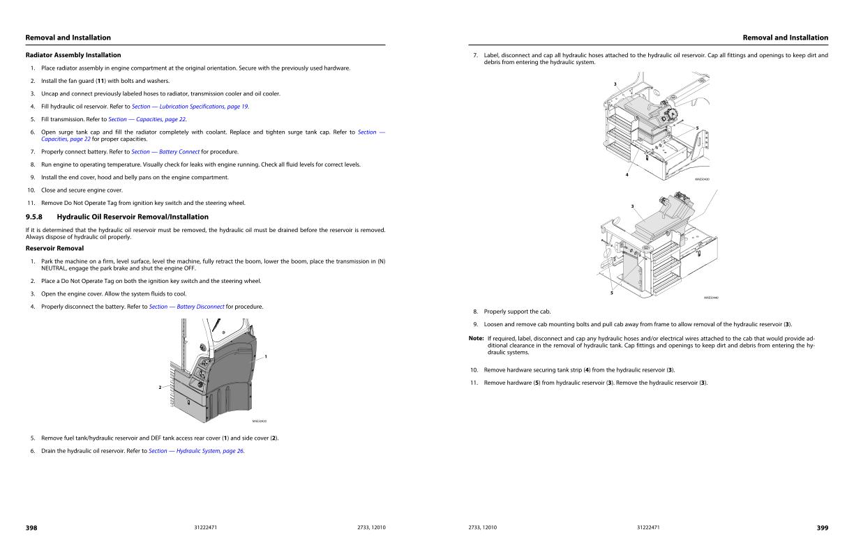 JLG Telehandlers 12010 2733 Service Maintenance Manual 31222471 2023 PVC 2311 1