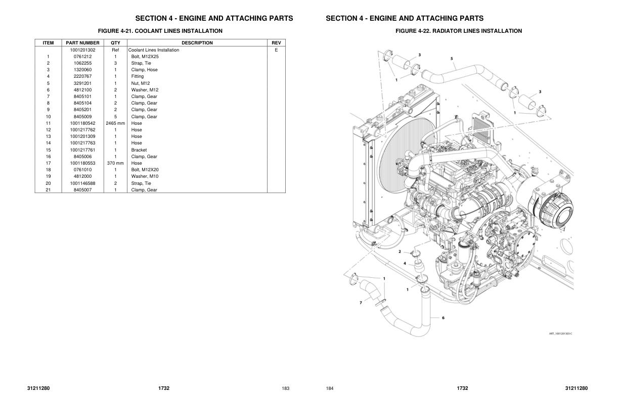 JLG Telehandlers 1732 Parts Manual 31211280 2023 1