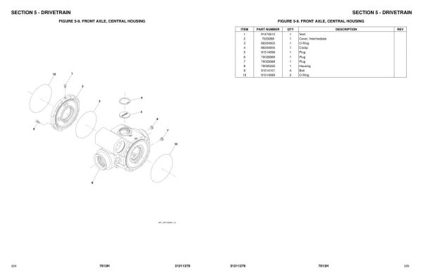 JLG Telehandlers 7013H Parts Manual 31211279 2023 1
