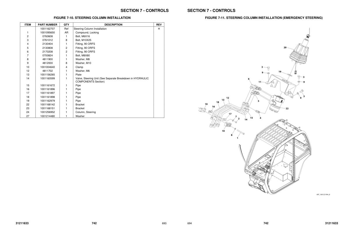 JLG Telehandlers 742 Parts Manual 31211633 2023 PVC 2105 1