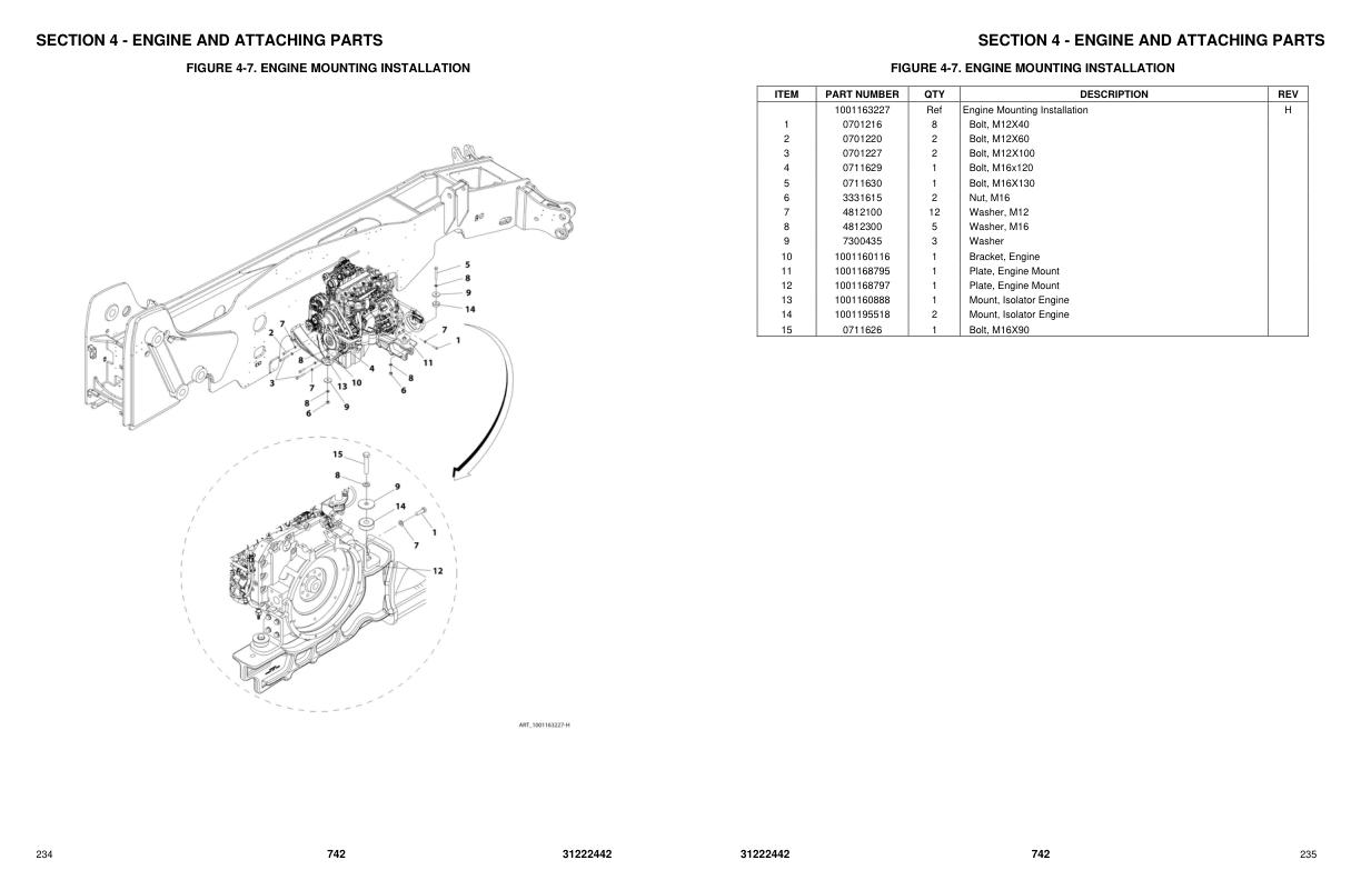 JLG Telehandlers 742 Parts Manual 31222442 2023 PVC 2311 1