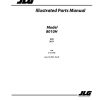 JLG Telehandlers 8010H Parts Manual 31211558 2023 PVC 2011