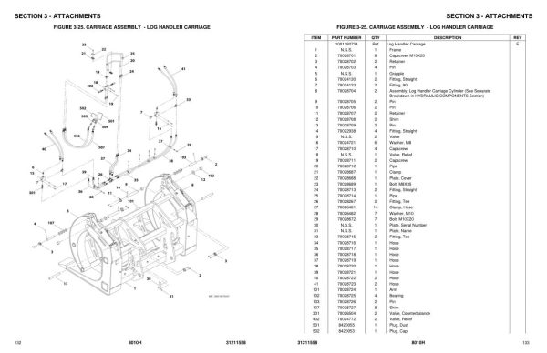 JLG Telehandlers 8010H Parts Manual 31211558 2023 PVC 2011 1