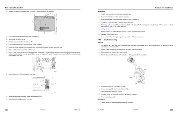 JLG Telehandlers 823 832 925 Service Maintenance Manual 31211880 2022 PVC 2205 1