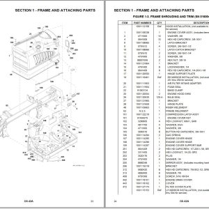JLG Telehandlers G6 42A Parts Manual 91474001 2023 1