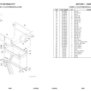 JLG Vertical Masts 1030P Parts Manual 31222429 2023 1