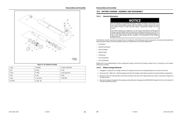 JLG Vertical Masts 25AM 30AM 38AM Service Maintenance Manual 31220632 2022 PVC 2208 1