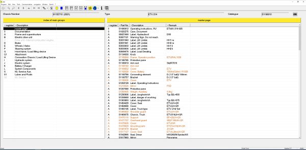 JUNGHEINRICH JETI ForkLift ET v4.37 Updated 517 03.2024 Spare Parts Catalog 2
