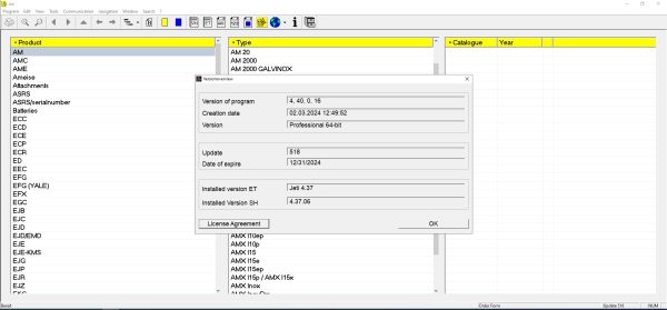 JUNGHEINRICH JETI ForkLift ET v4.37 Updated 518 04.2024 Spare Parts Catalog 1