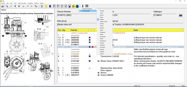 JUNGHEINRICH JETI ForkLift ET v4.37 Updated 518 04.2024 Spare Parts Catalog 7