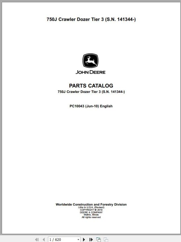 John Deere Construction 3.71 GB Operators Manual Technical Manual Part Manual 6