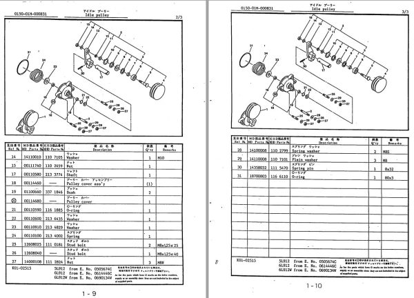 Kawasaki Concrete Finisher KF75II Parts Manual EN JP 1