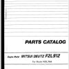 Kawasaki Concrete Spreader KCB75A Parts Manual EN JP 1