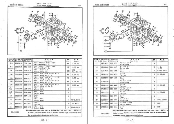 Kawasaki Concrete Spreader KCB75A Parts Manual EN JP 2