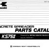 Kawasaki Concrete Spreader KCS75A Parts Manual EN JP