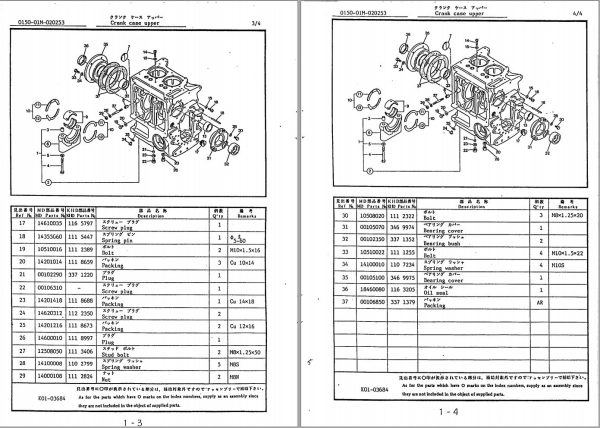 Kawasaki Concrete Spreader KL75II Parts Manual EN JP 2