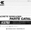 Kawasaki Concrete Spreader KS75II Parts Manual EN JP