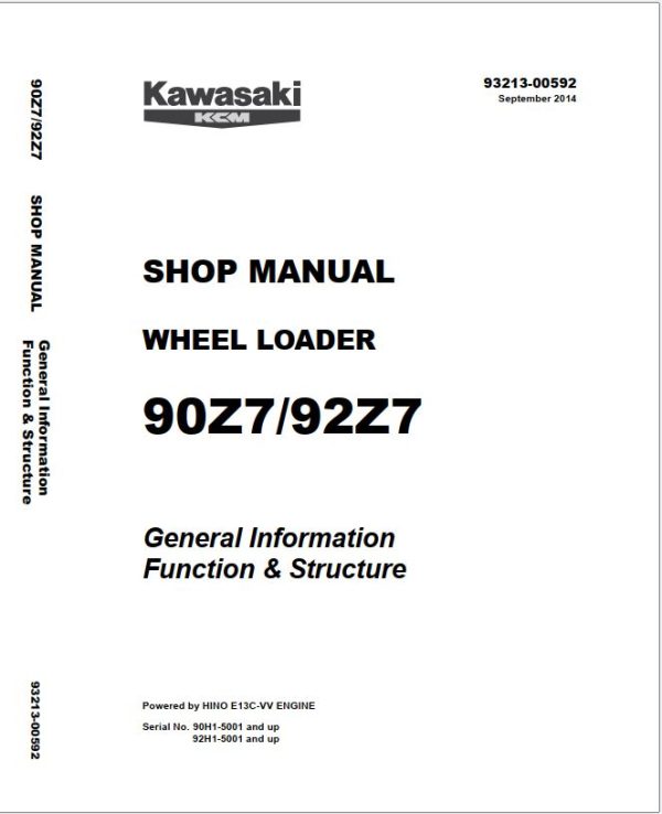 Kawasaki Construction Service Shop Manual 7.56 GB PDF 2
