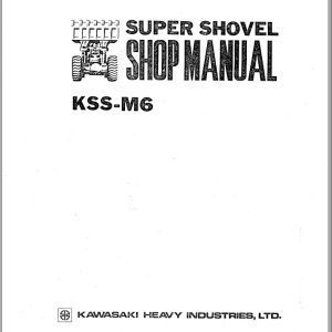 Kawasaki Load Haul Dump KSS M6 Shop Manual S1102 3