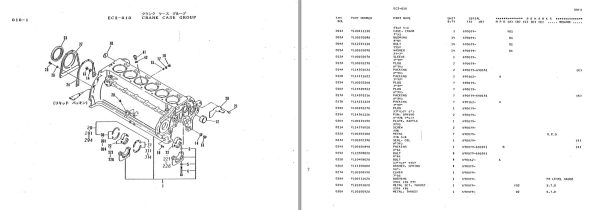 Kawasaki Load Haul Dump M6 Engine Parts Manual P21005 2 EN JP 1