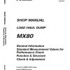 Kawasaki Load Haul Dump MX80 Operation Maintenance Shop Manuals 1