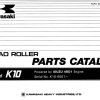 Kawasaki Road Roller K10 Parts Manual EN JP