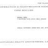 Kawasaki Road Roller K20II Operation Maintenance Shop Parts Manuals EN JP