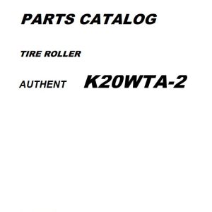 Kawasaki Road Roller K20WTA 2 Parts Manual AAAP37132 4 EN JP 1