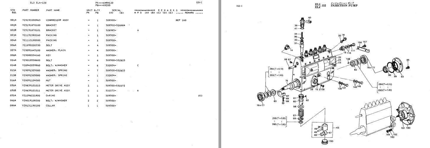 Kawasaki Road Roller KMR12D KR20D Engine Parts Manual AAAP35005 2 EN JP (2)