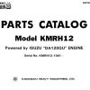 Kawasaki Road Roller KMRH12 Operation Maintenance Parts Manuals EN JP 1