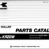 Kawasaki Road Roller KR20W Parts Manual AAAP37501 0 EN JP