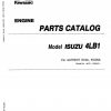 Kawasaki Road Roller KV4A KV4WA Parts Manual EN JP 1